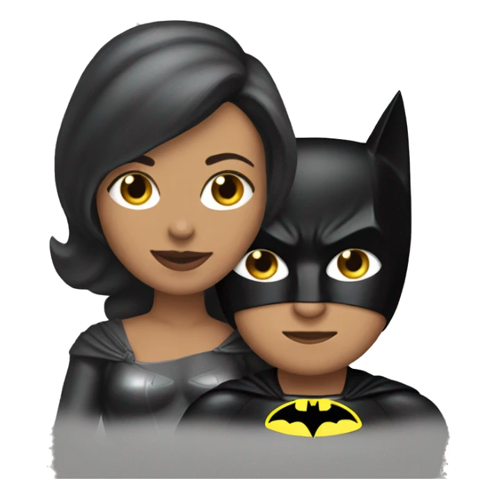 Cat women with Batman  sticker