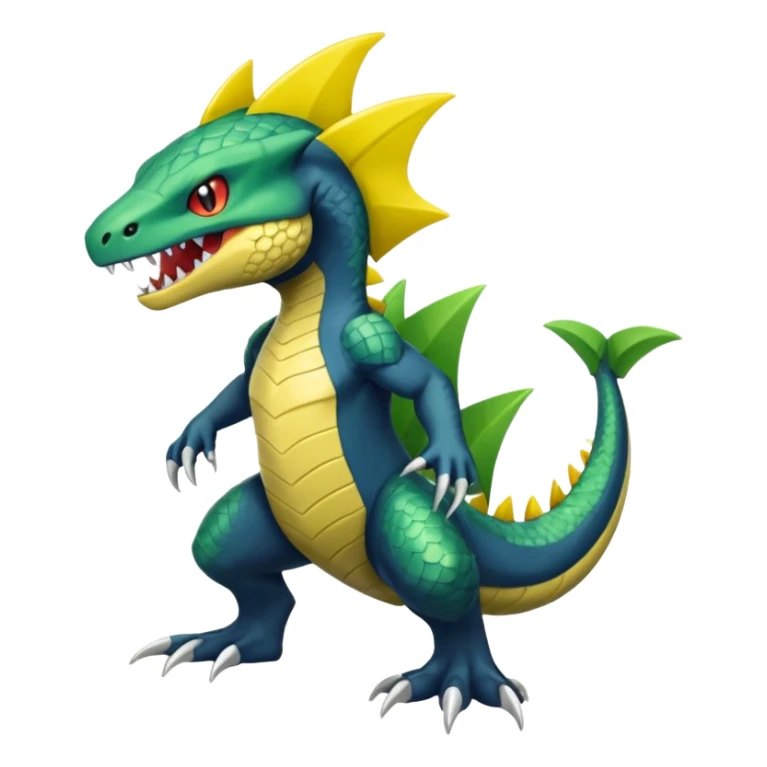 Fraxure-Haxorus-Axew-fusion (full body) sticker