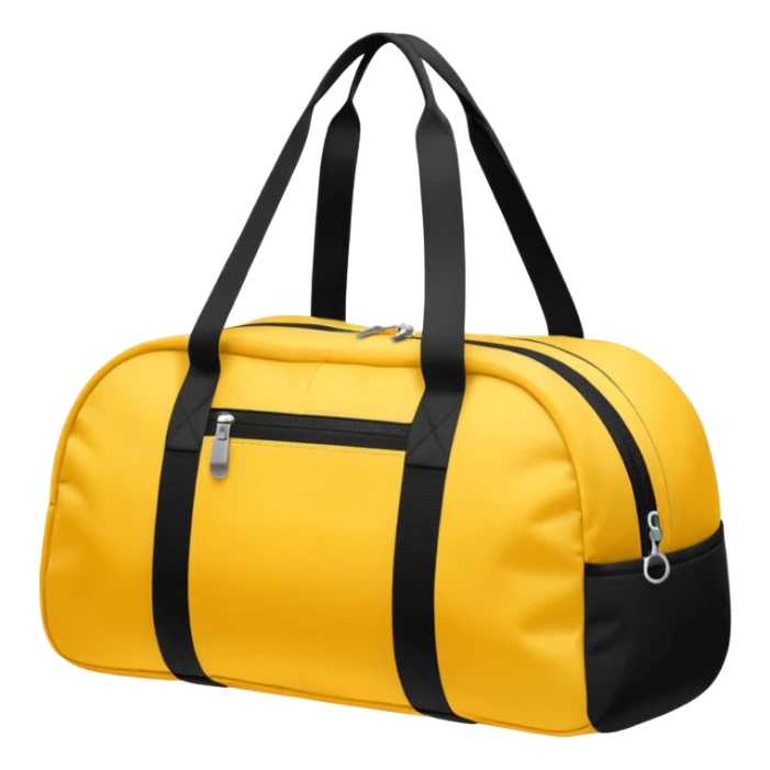 sac de sport jaune sans motif sticker
