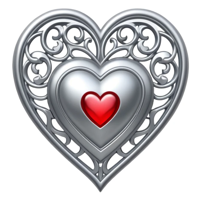 sorayama giger gothic ornament heart sticker