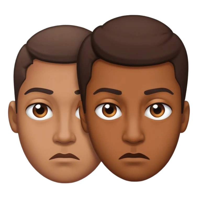 Someone giving someone a nasty side eye and stare  sticker