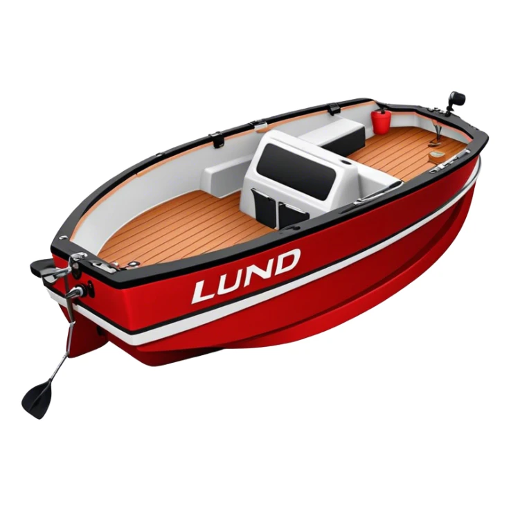 Fishing Boat - Lund 1775 Crossover XS (Model Year: 2022) (Iconic colour: Red with black trim) sticker