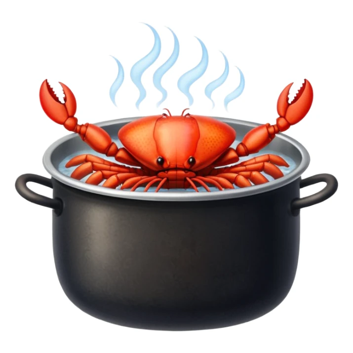 a lot of crayfish in the pot sticker