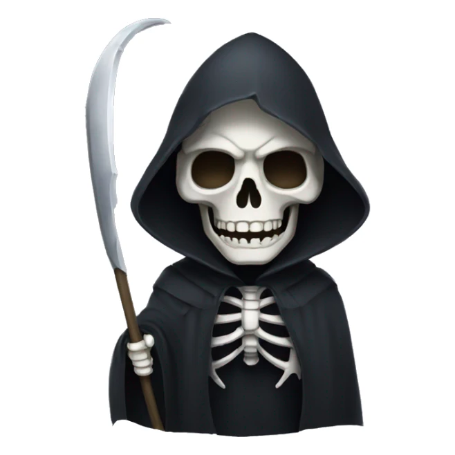 Grim reaper animated sticker