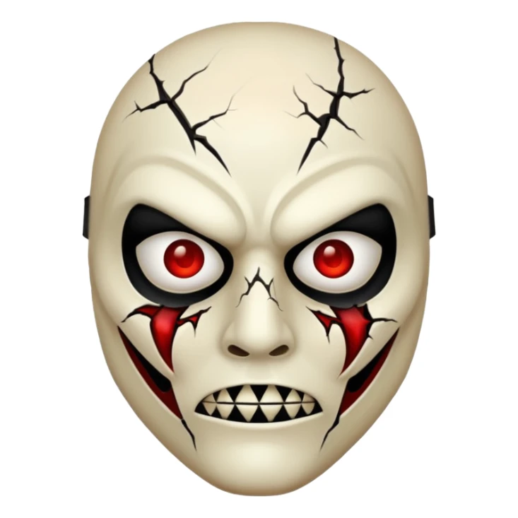 Scary halloween movie Mask sticker