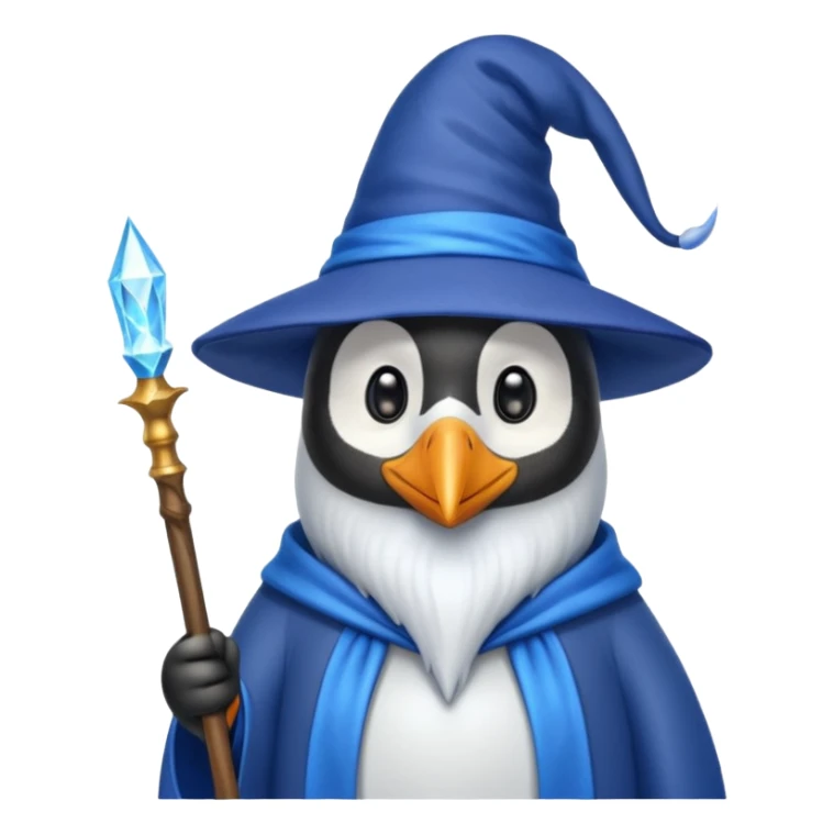 Penguin Wizard sticker