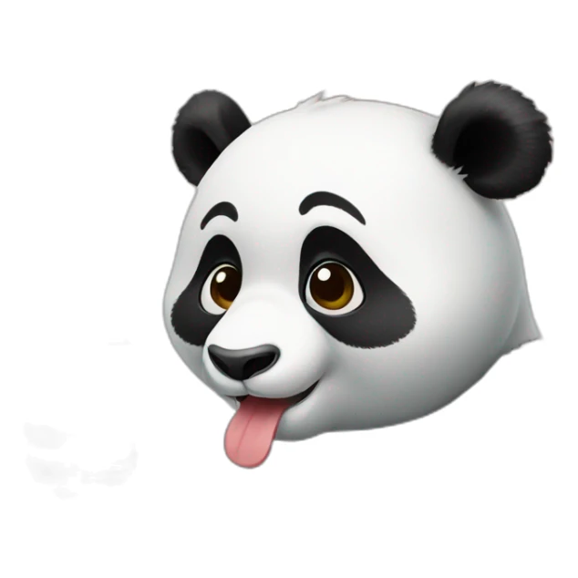 drunk panda sticker