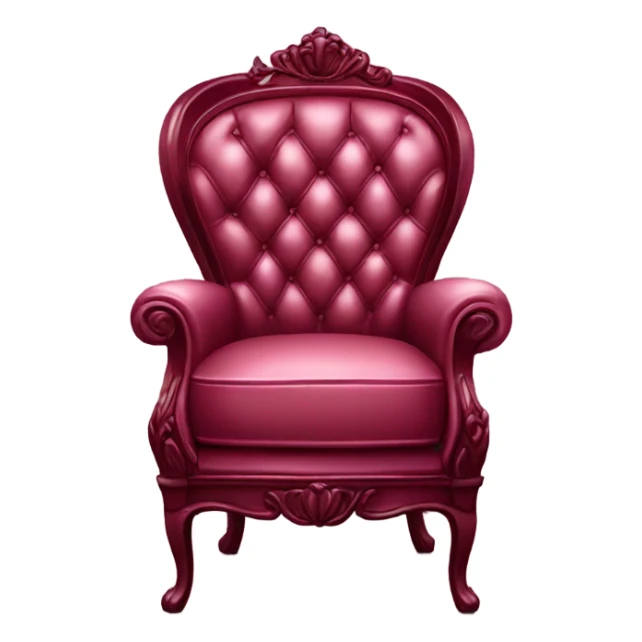 burgundy luxury chair sticker