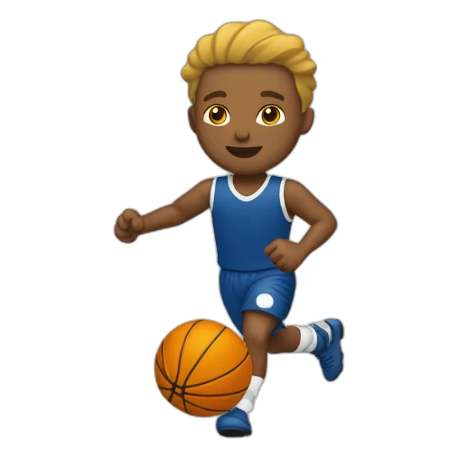 Joueur en train de dribbler des défenseur sticker