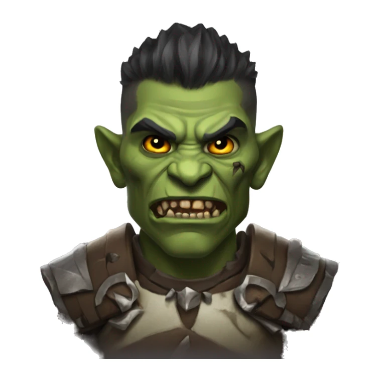 diablo orc male with skull  sticker