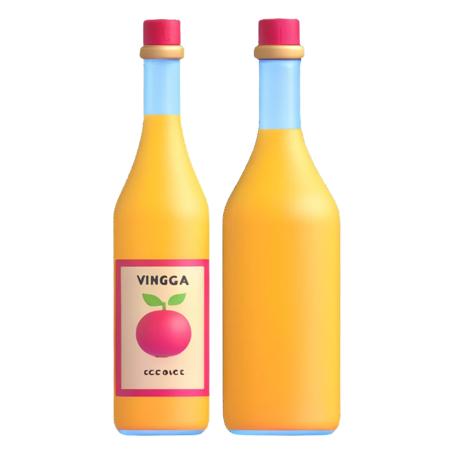 bottle of vinegar sticker