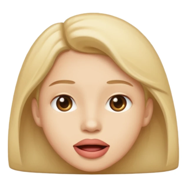 Tête de profil, et qui fait chute en montrant sa bouche sticker