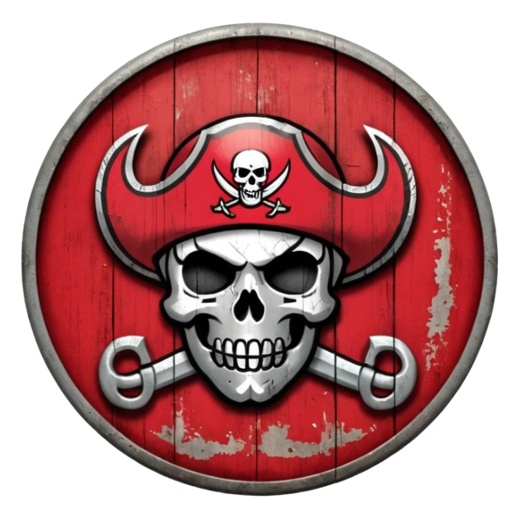 Tampa bay buccaneers vintage logo sticker