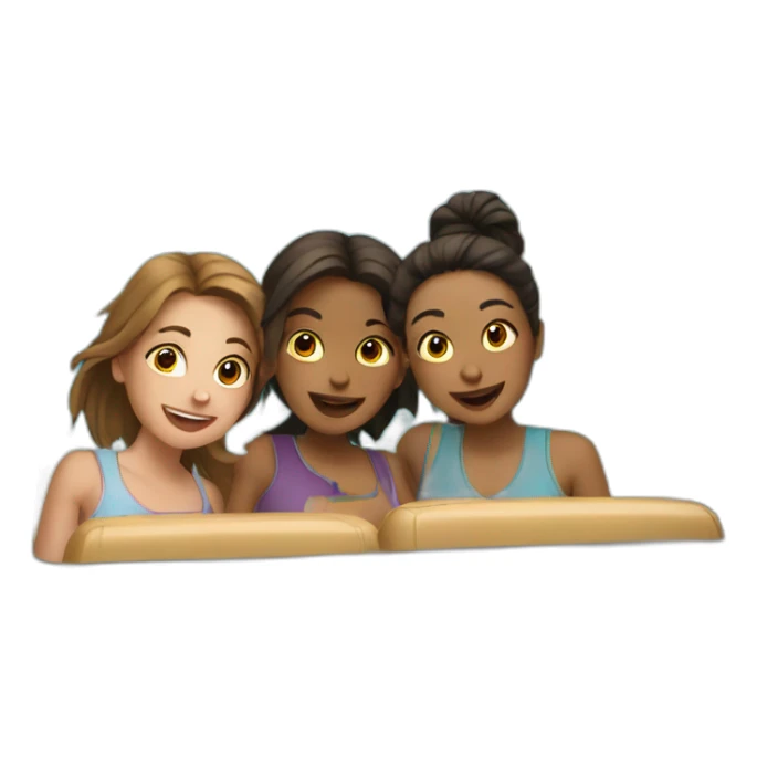 5 people trip with 2 girls  sticker