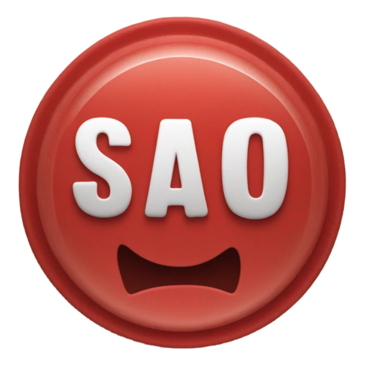 a stamp with red text that says SMOP in capital lett sticker