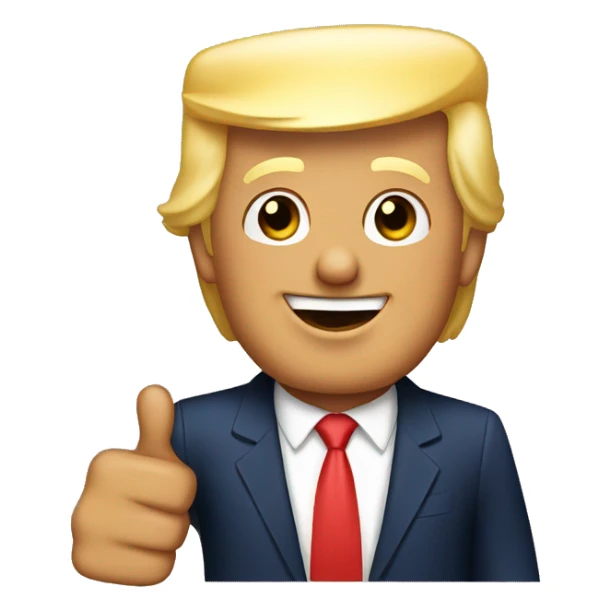 Donald trump thumbs up sticker