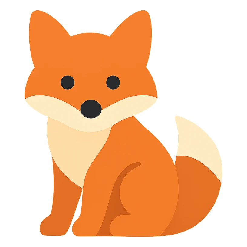 Fox sticker