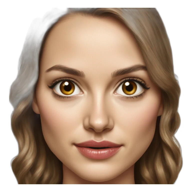 hyper realistic nathalie portman 2010 sticker