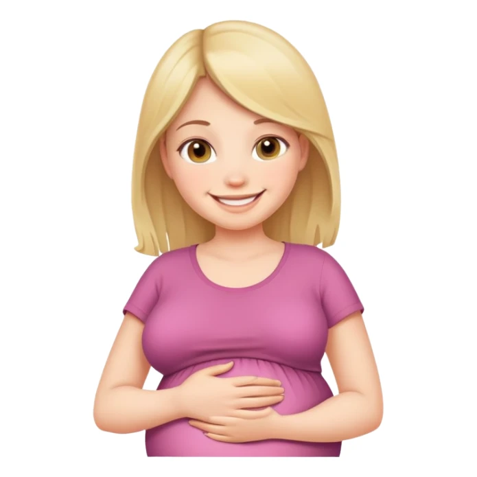 pregnant  girl  sticker