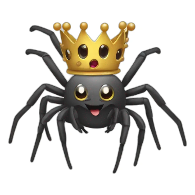 Spider with crown sticker