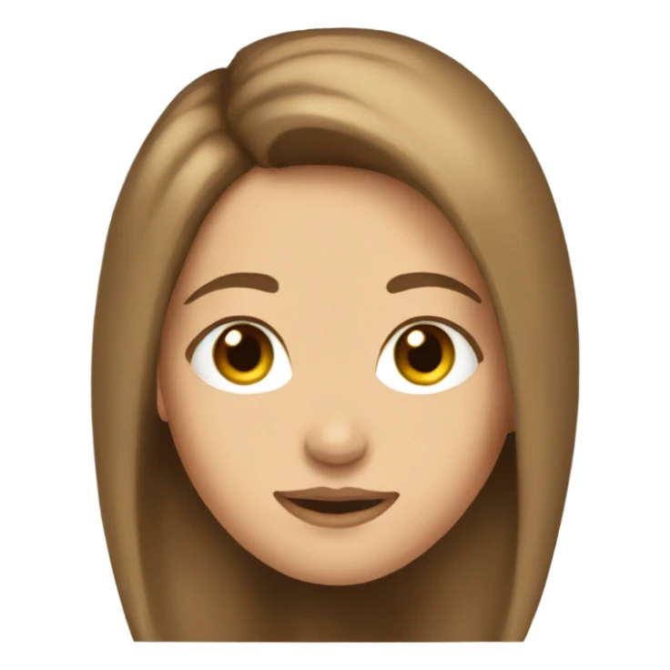 brown hair lyla decker  sticker