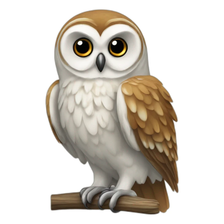 Hibou qui survole l’océan sticker