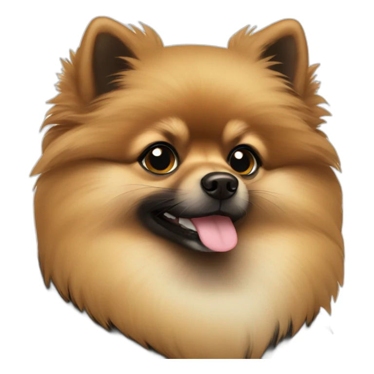 black and tan pomeranian sticker