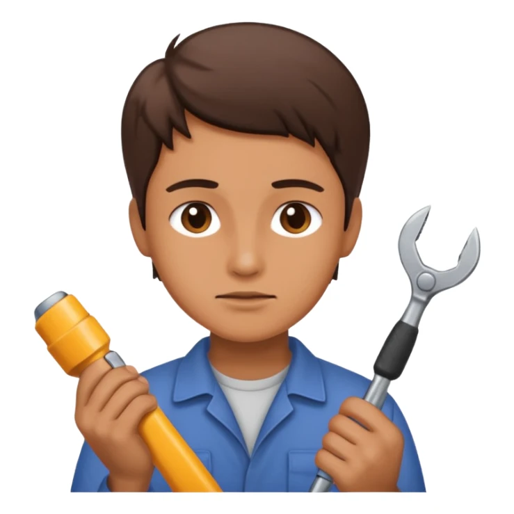 person Repairing a tool sticker