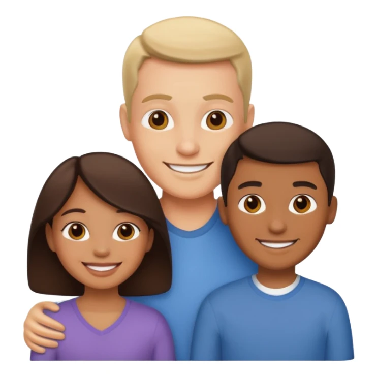a family of three sticker