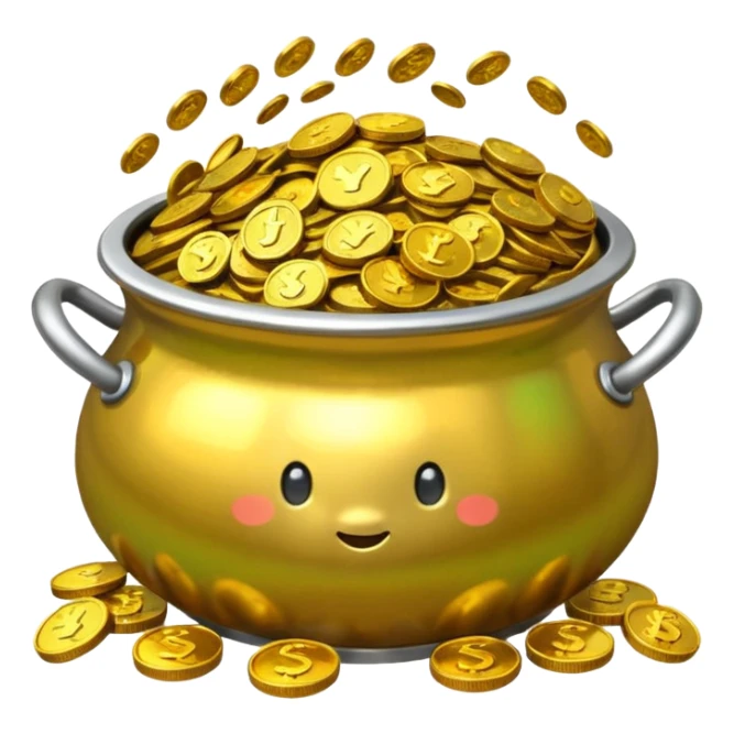 Pot of gold sticker
