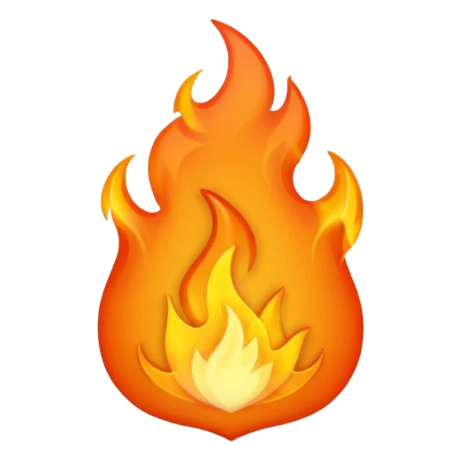 des flammes sans visage sticker