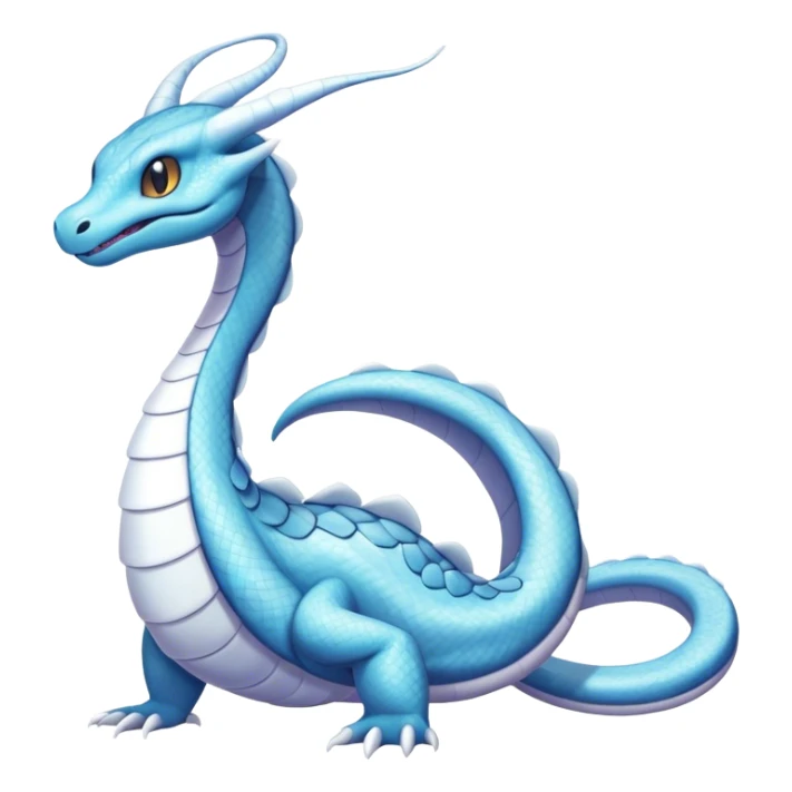 Seviper-Dragonair-Dratini-hybrid, full body, two legs, two hands sticker