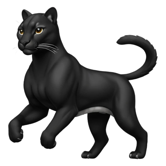 Black puma sticker