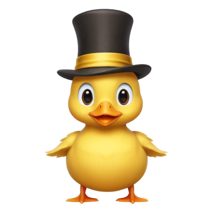baby duck with magician’s hat
 sticker