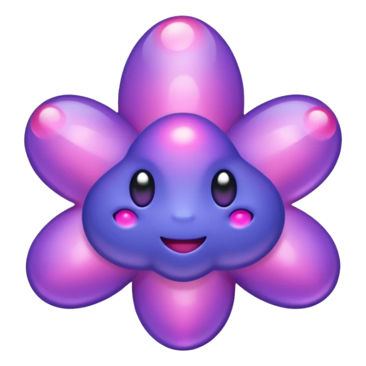 Pokemon legendary purple and pink cosmog sticker