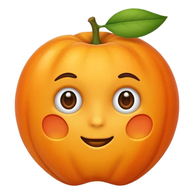 Hace la fruta albaricoque pero hacelo sin cara  sticker