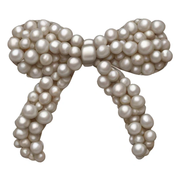 Bow made of pearls sticker