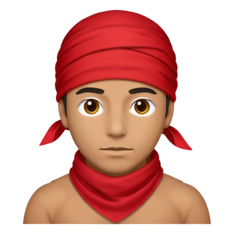 ricardo milos with red bandana sticker