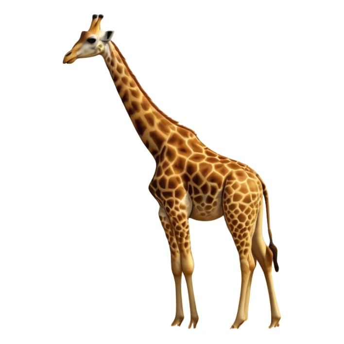 cinematic-giraffe-realistic-full-body-standing-emoji,-towering-elegantly-over-the-savanna,-long-neck-arched-slightly,-head-tilted-dramatically,-sleek-golden-coat-with-bold-brown-patches,-large-dark-eyes-exuding-playful-wisdom,-simplified-yet-realistic-focused-features,-highly-detailed,-glowing-with-an-almost-sarcastic-glow sticker