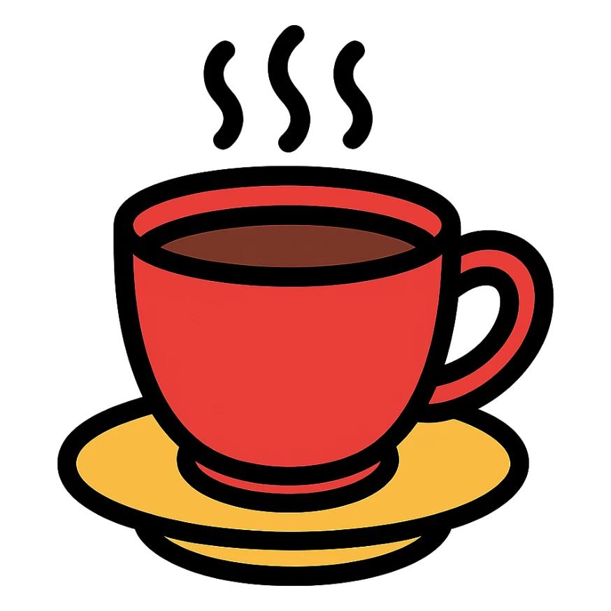 cup of coffee sticker