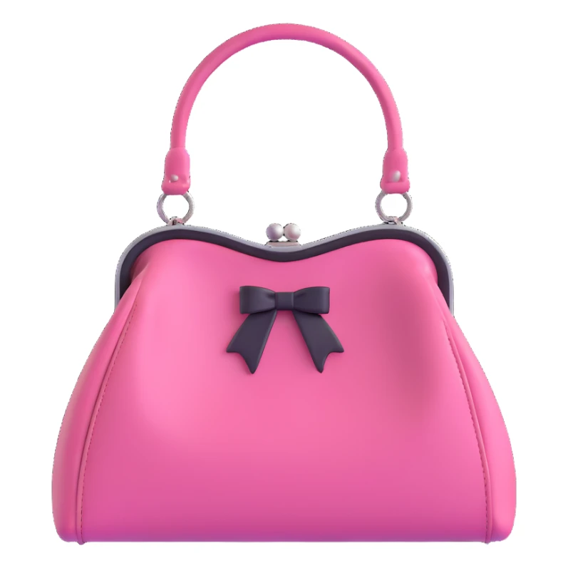 pink and black gothic purse sticker