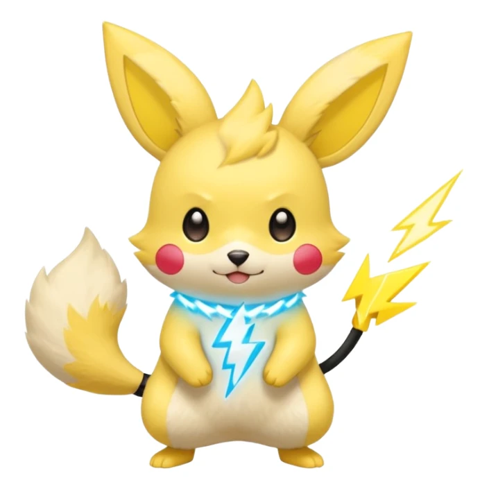 Minu-Pichu-Pachirisu-fusion, full body sticker