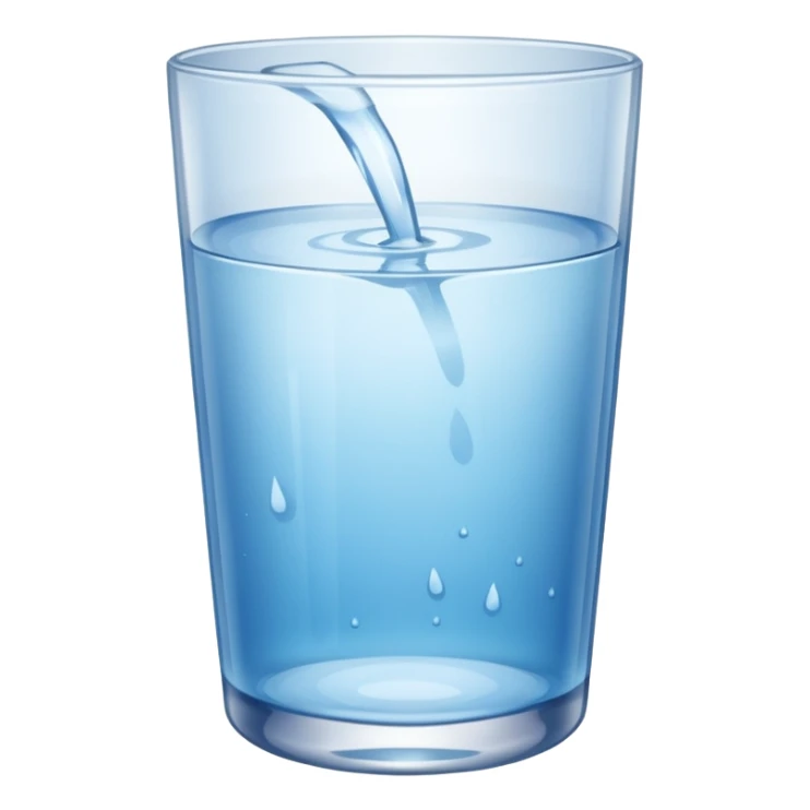 glass of water sticker