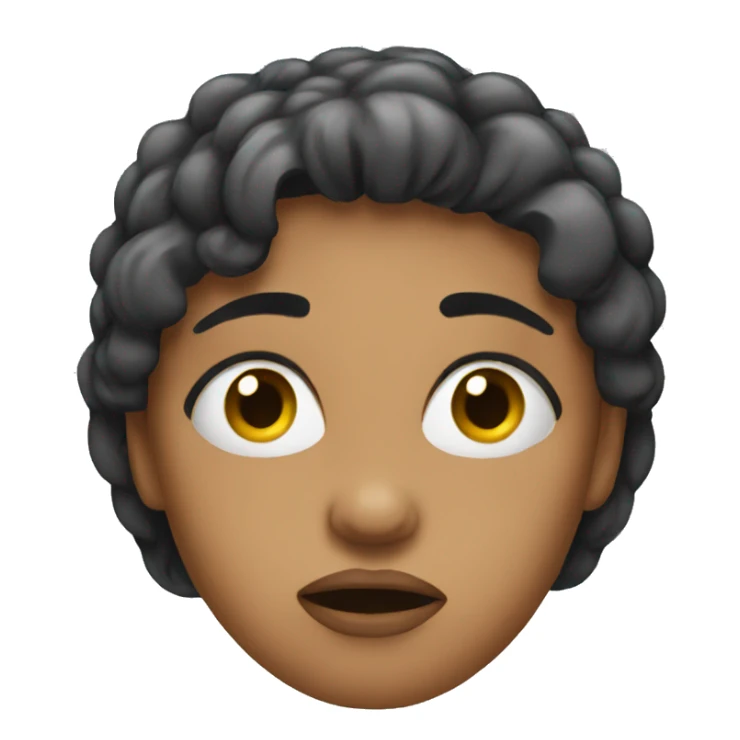 woman with a disgusted face sticker