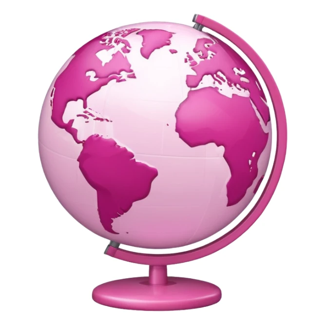 mix light pink dark pink and white girly globe with WWW in big letters under it.
It looks like an internet bar icon. sticker