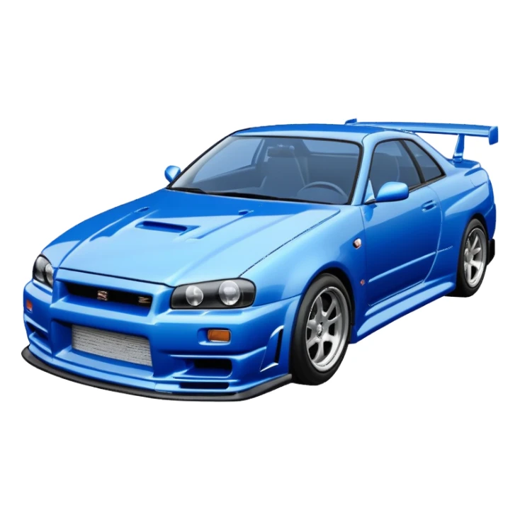 the Nissan Skyline R34 from 2 Fast 2 Furious sticker