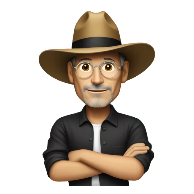 Steve jobs with sombrero sticker