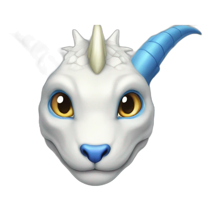 Dragon blanc au yeux bleus yu gi ho sticker