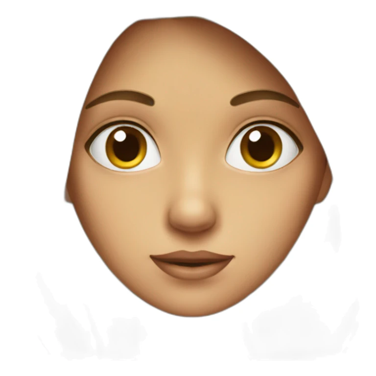 Woman with big eyes sticker