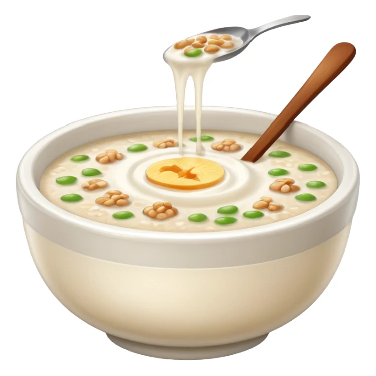 A bowl of porridge congee  sticker